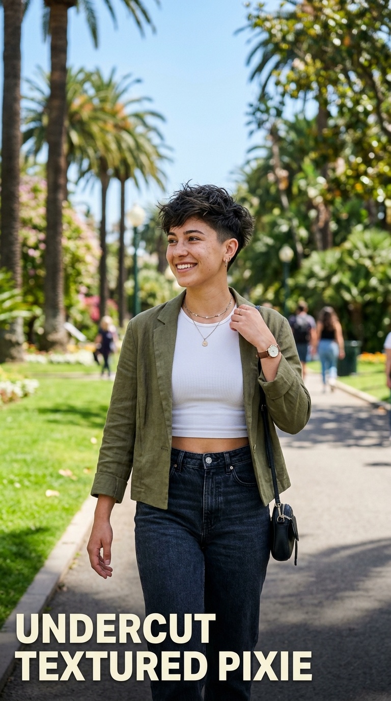 Undercut Textured Pixie
