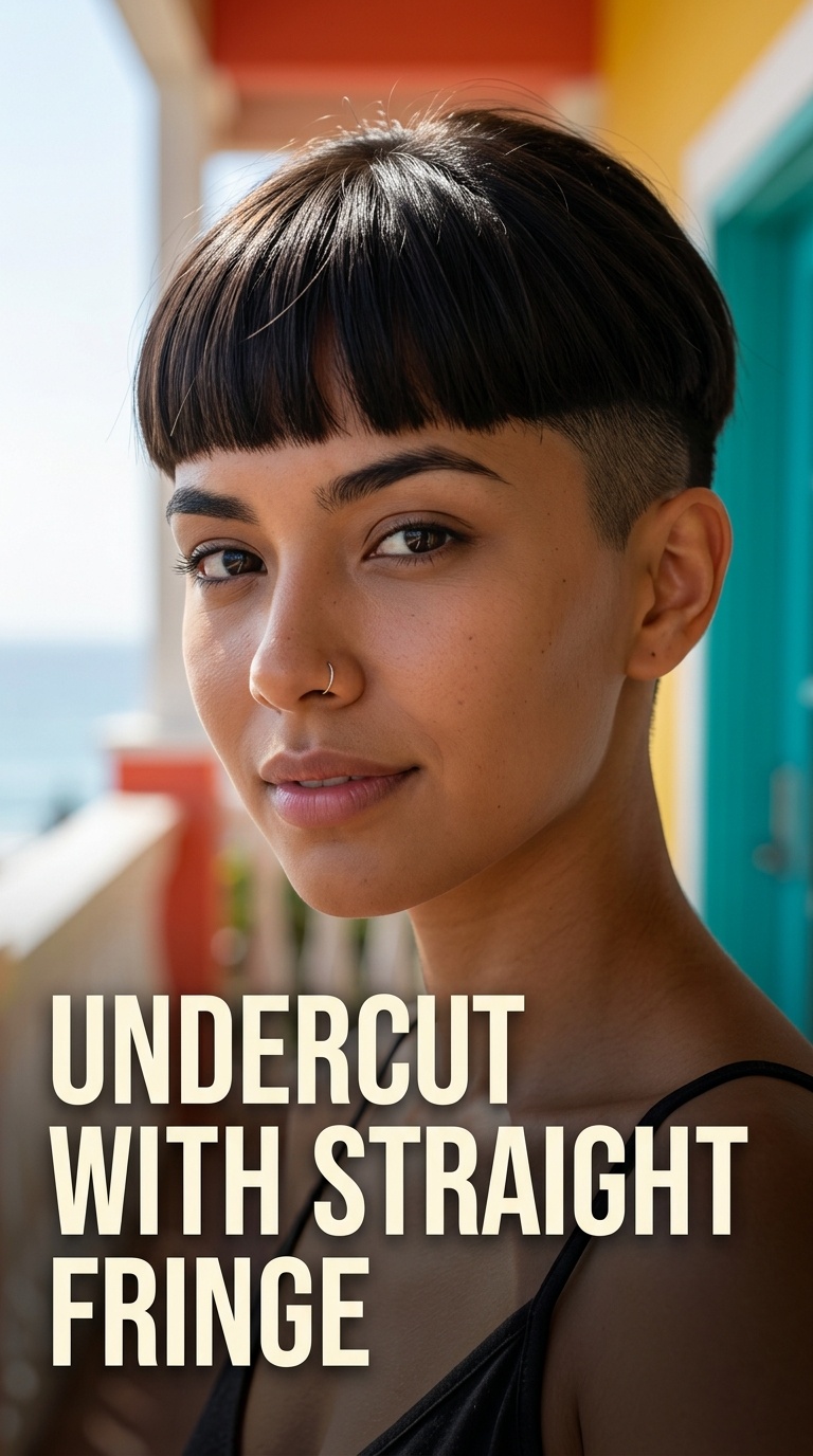 Undercut with Straight Fringe