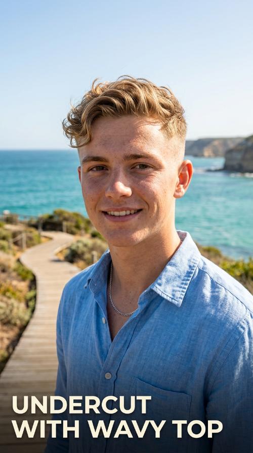 Undercut with Wavy Top