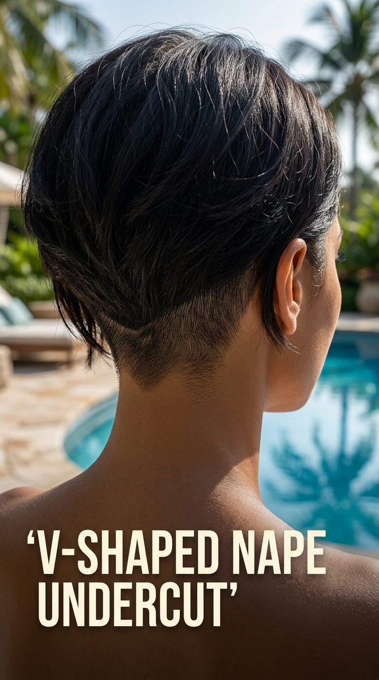 V-Shaped Nape Undercut