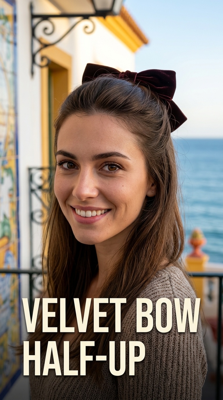 Velvet Bow Half-Up
