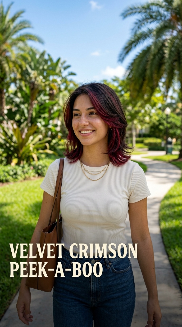 Velvet Crimson Peek-a-Boo