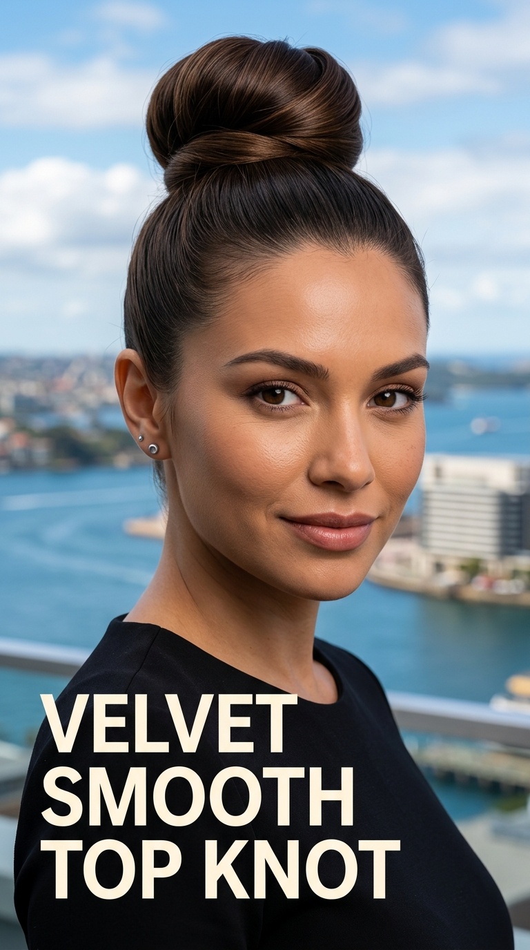 Velvet Smooth Top Knot