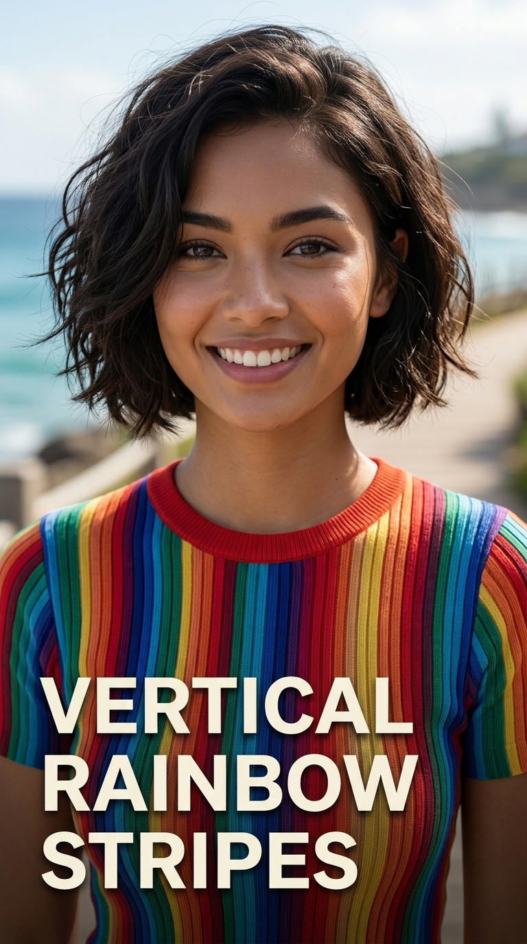Vertical Rainbow Stripes
