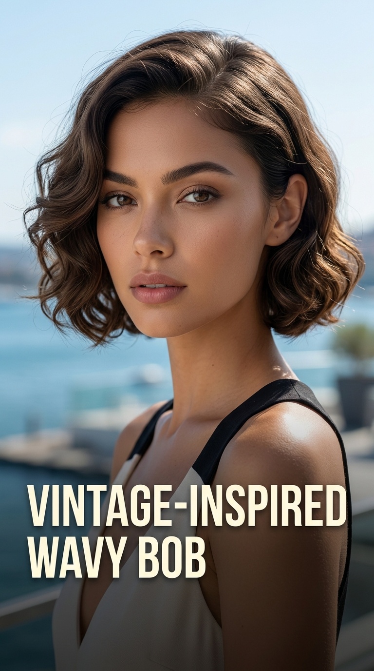 Vintage-Inspired Wavy Bob