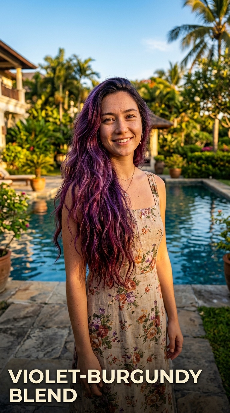 Violet-Burgundy Blend
