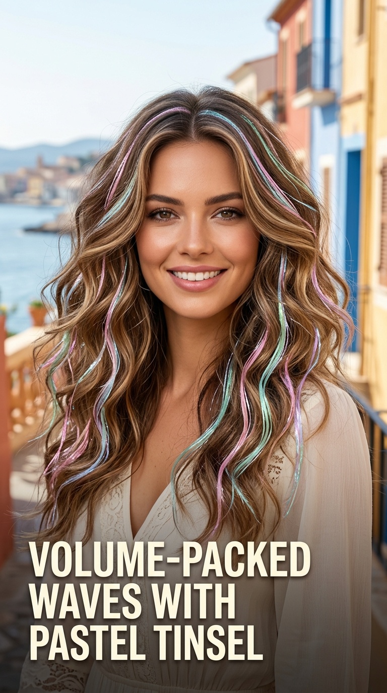 Volume-Packed Waves with Pastel Tinsel