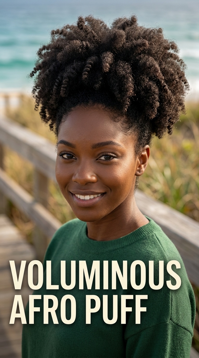 Voluminous Afro Puff