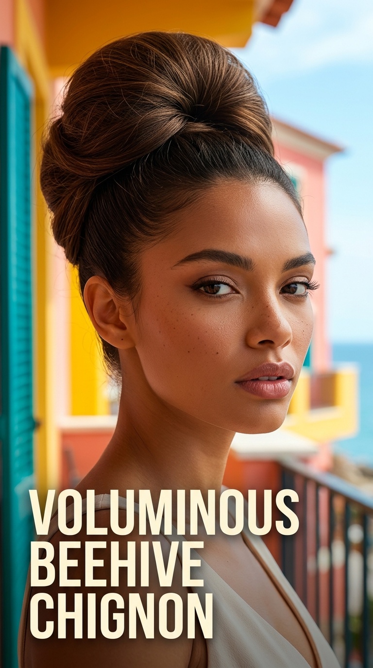 Voluminous Beehive Chignon
