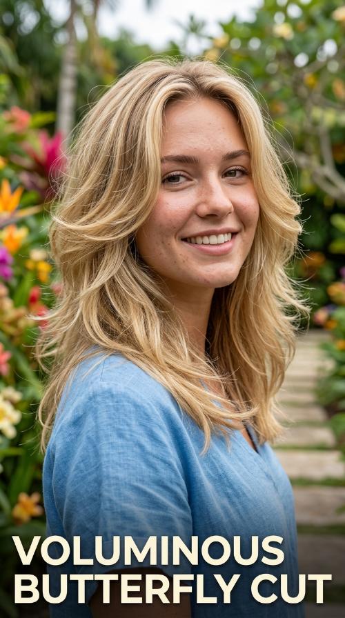 Voluminous Butterfly Cut