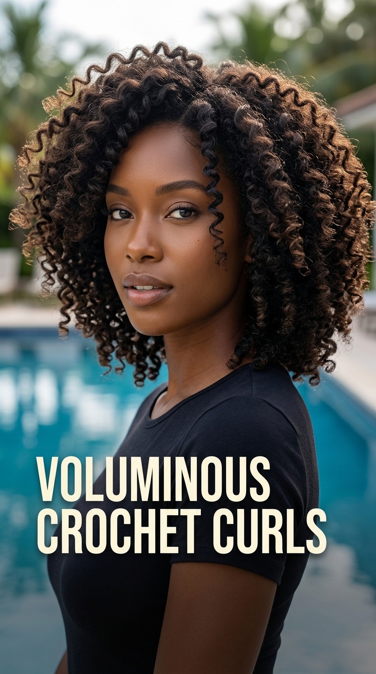 Voluminous Crochet Curls