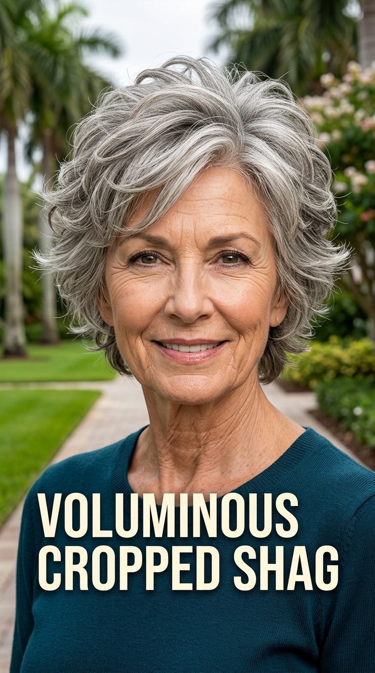 Voluminous Cropped Shag