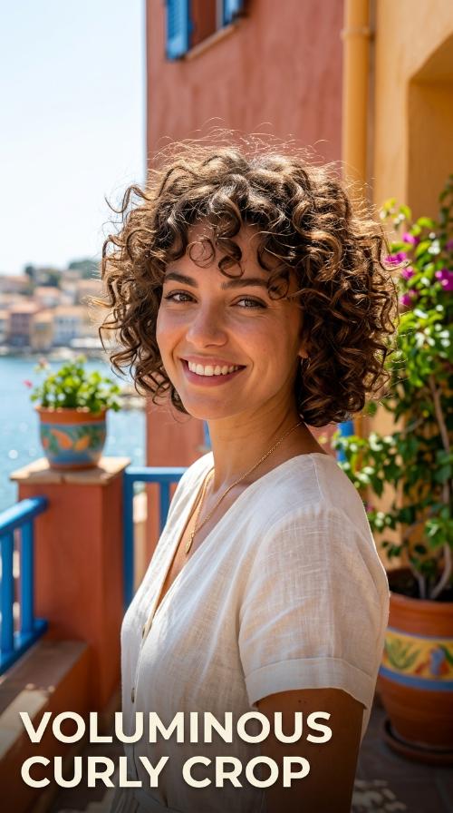 Voluminous Curly Crop