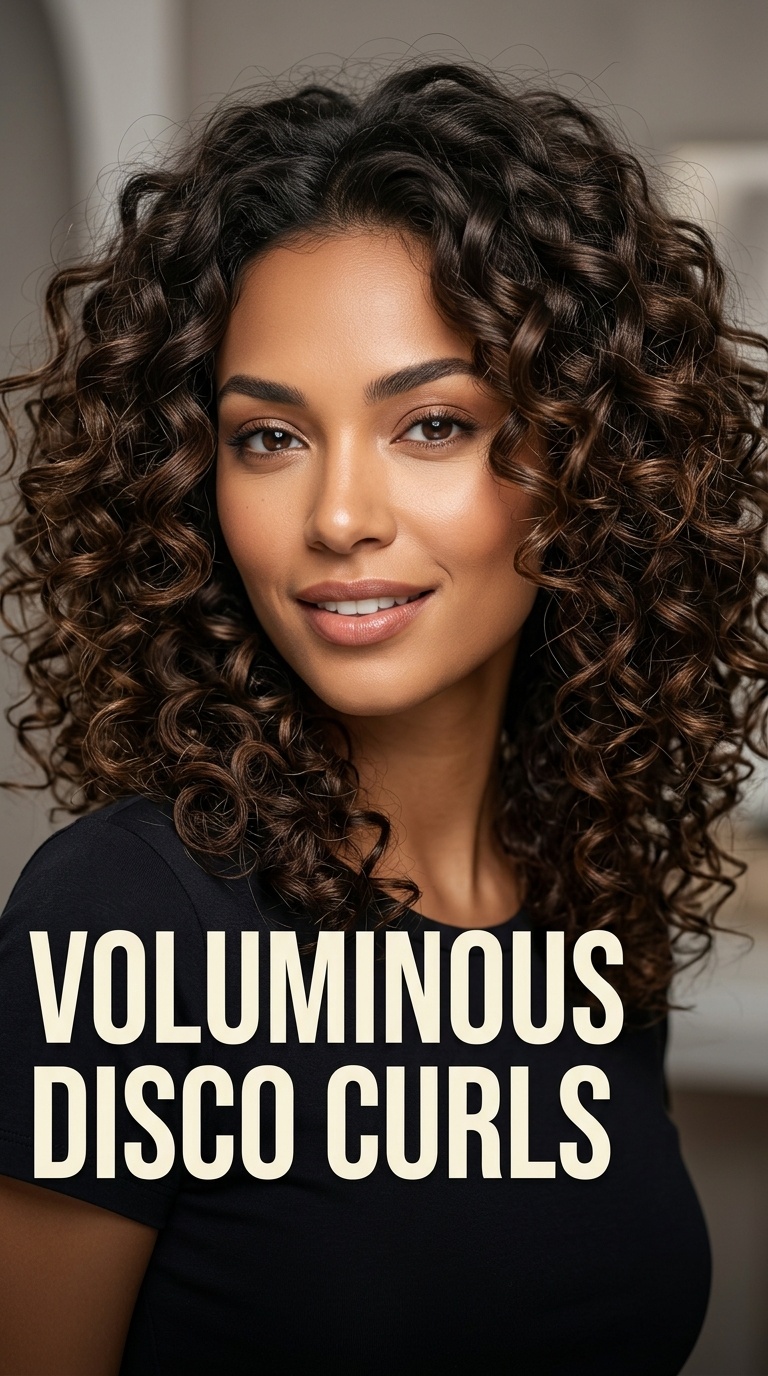 Voluminous Disco Curls