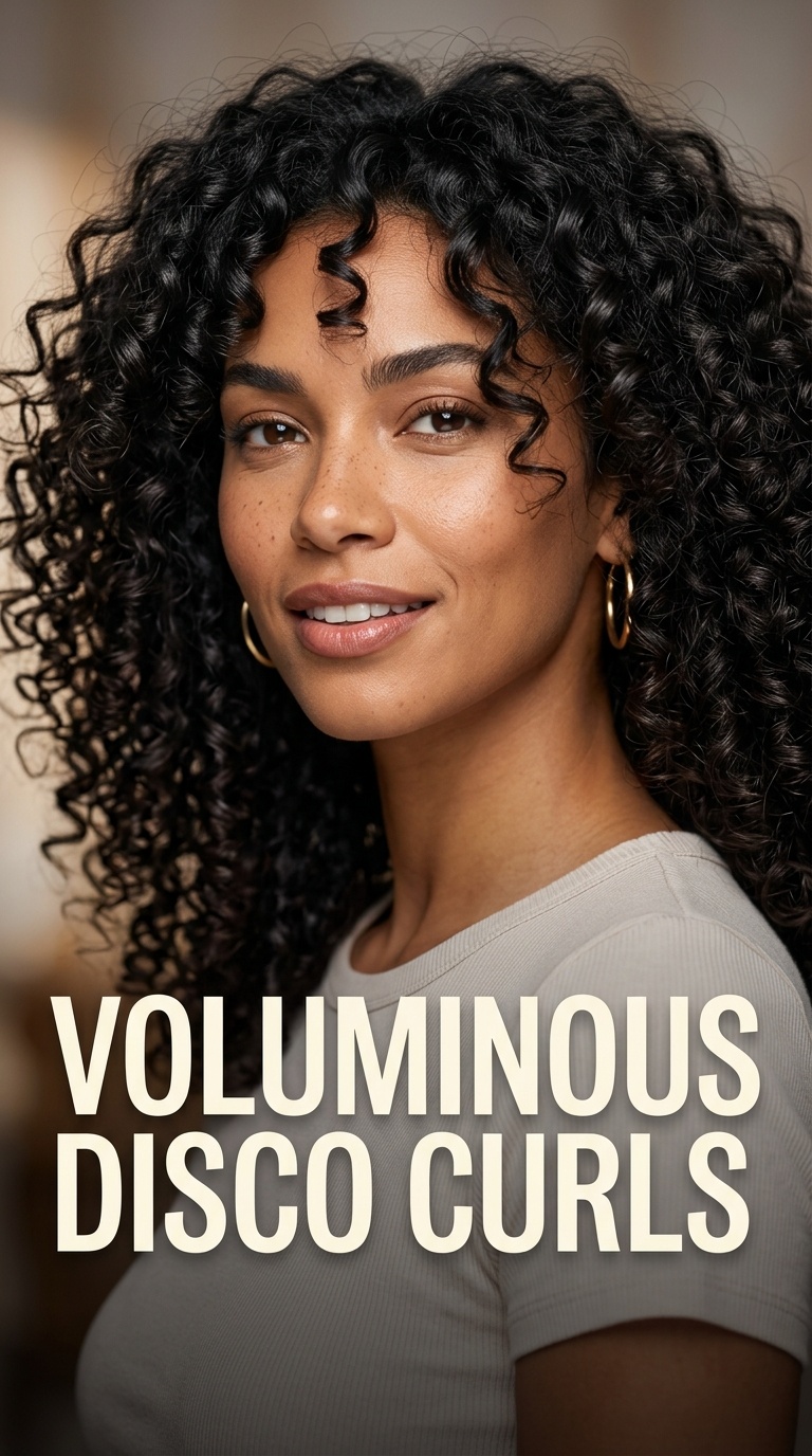 Voluminous Disco Curls