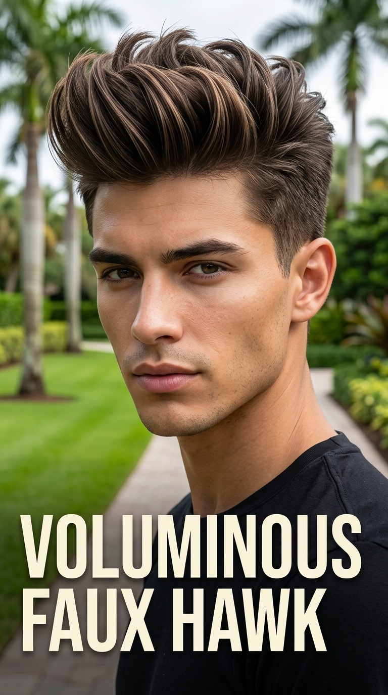 Voluminous Faux Hawk