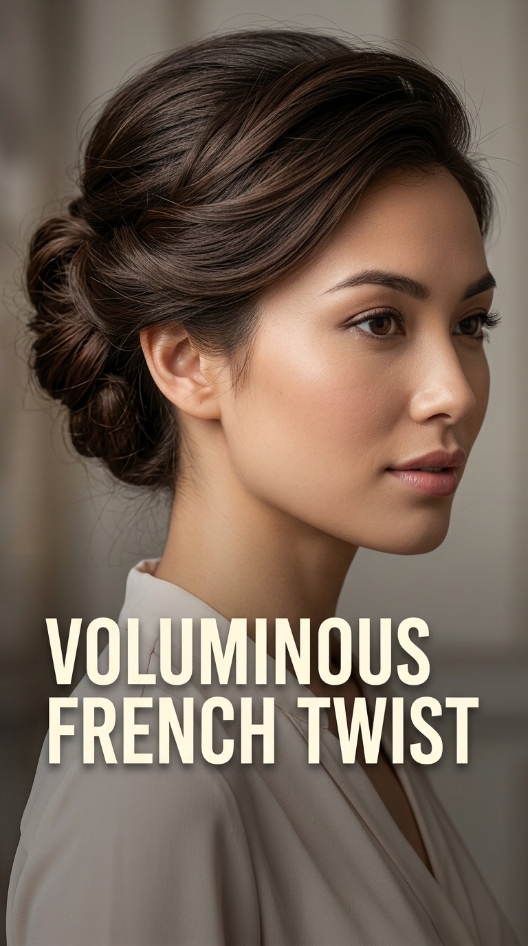 Voluminous French Twist