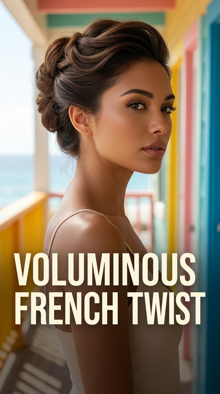 Voluminous French Twist