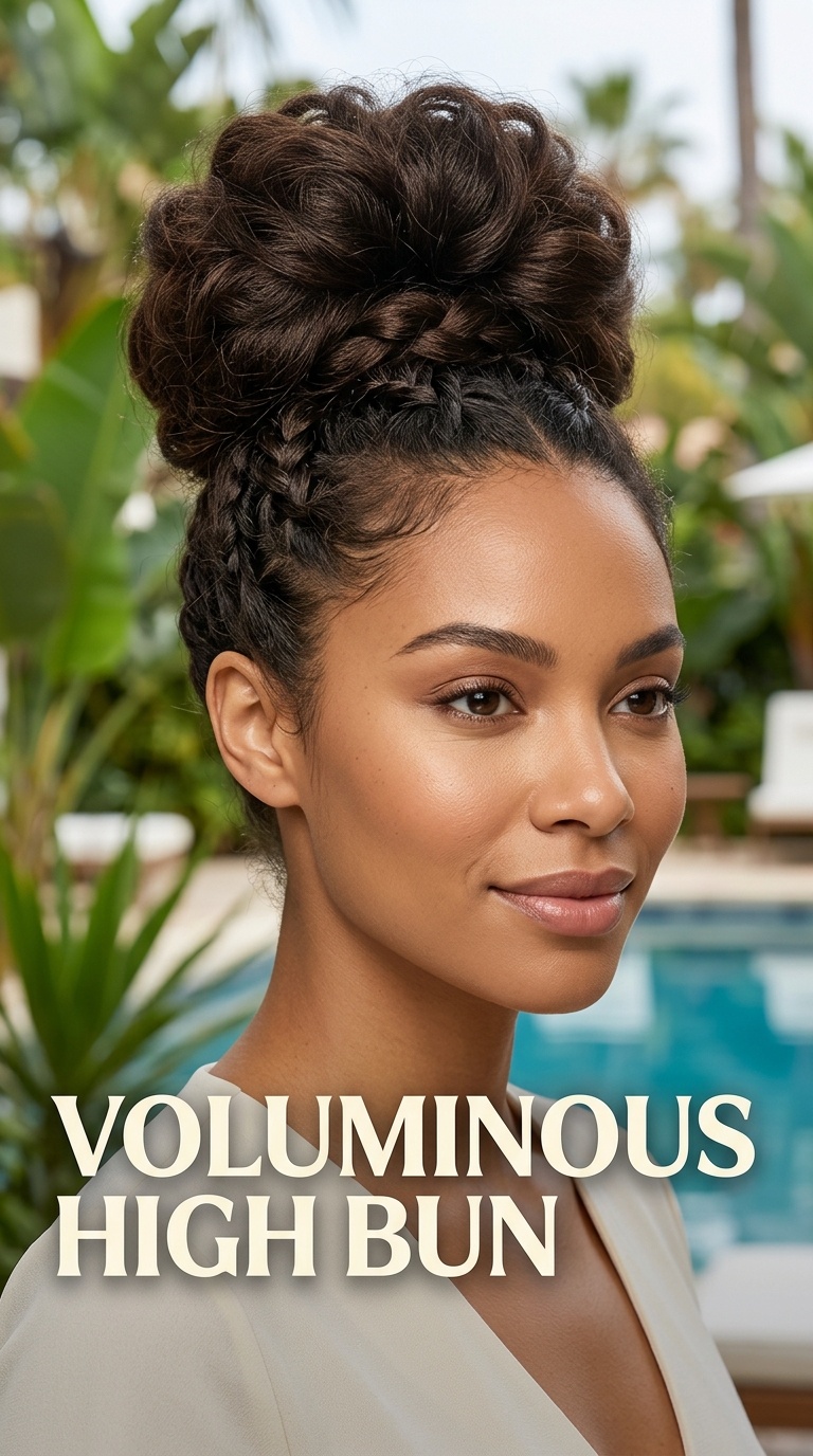 Voluminous High Bun