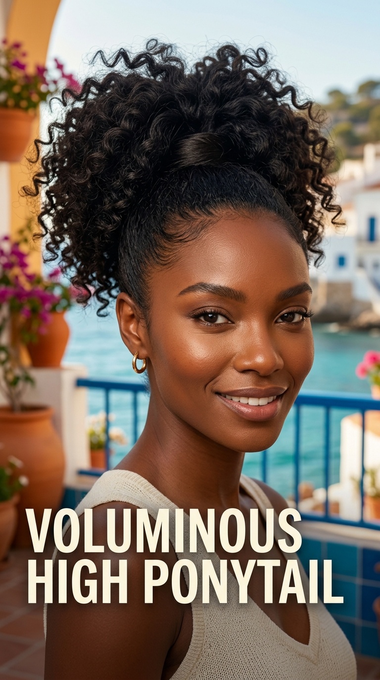 Voluminous High Ponytail