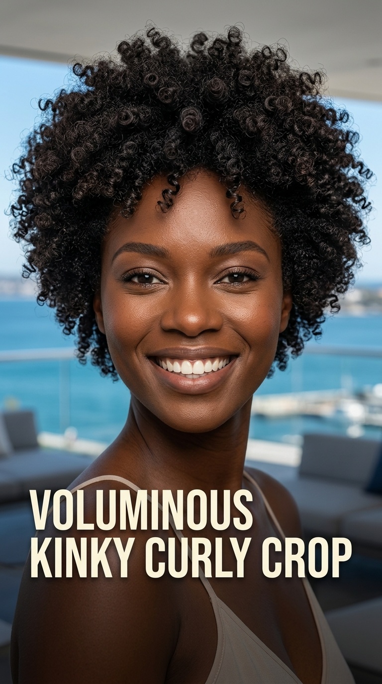 Voluminous Kinky Curly Crop