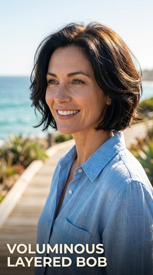 Voluminous Layered Bob