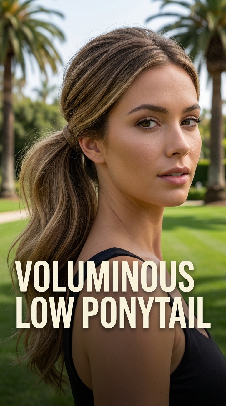 Voluminous Low Ponytail