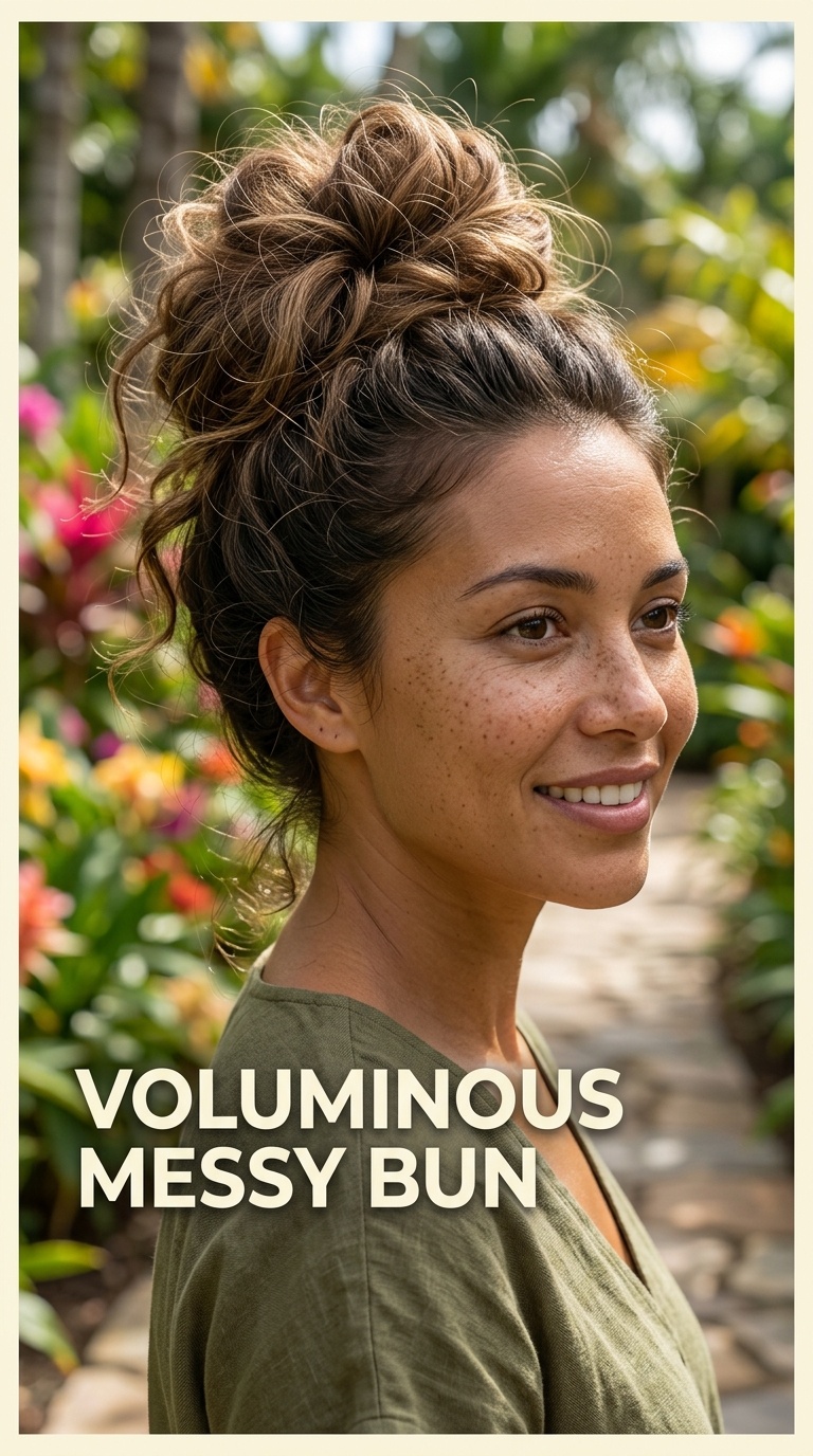 Voluminous Messy Bun