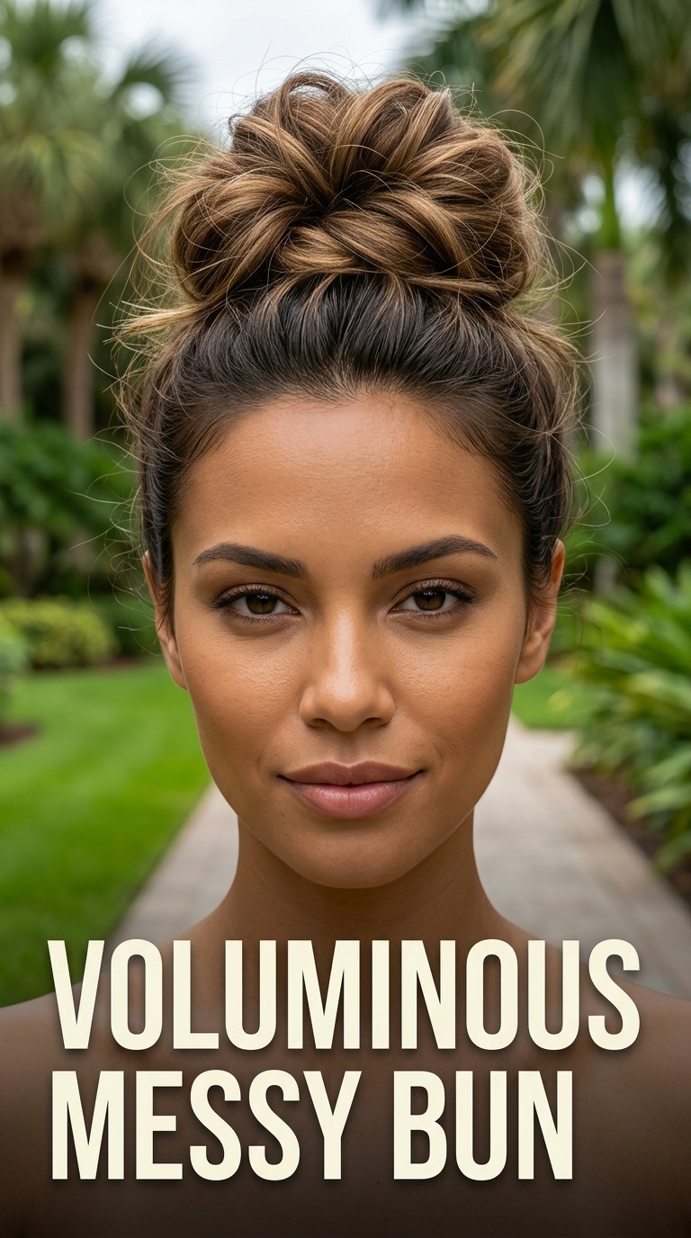 Voluminous Messy Bun