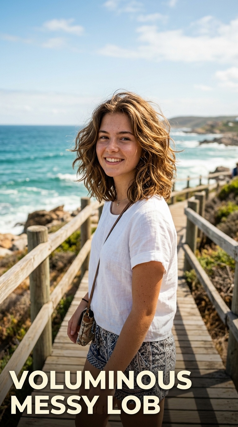 Voluminous Messy Lob