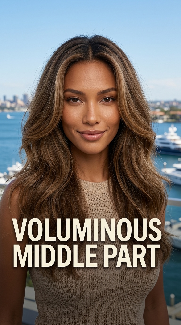 Voluminous Middle Part