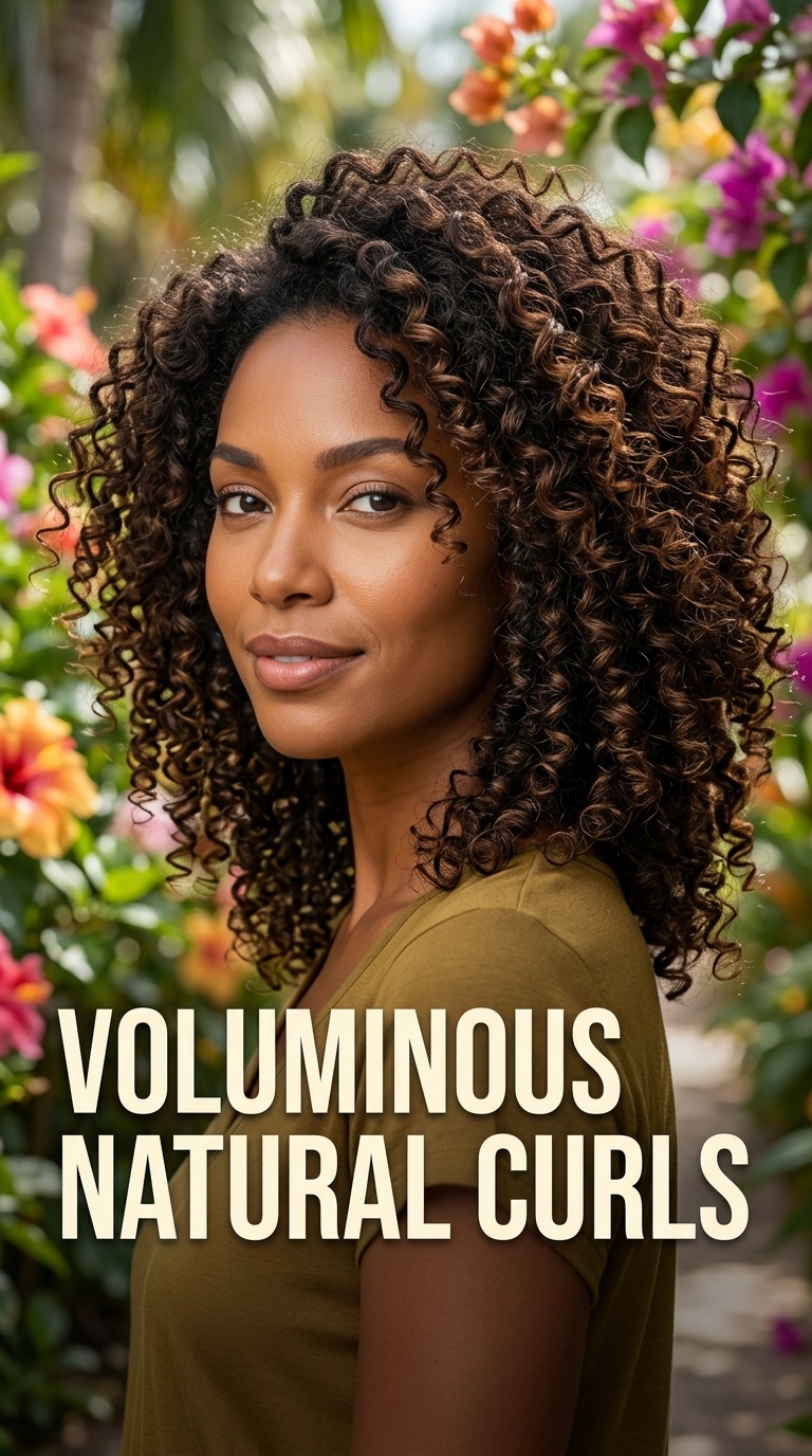 Voluminous Natural Curls