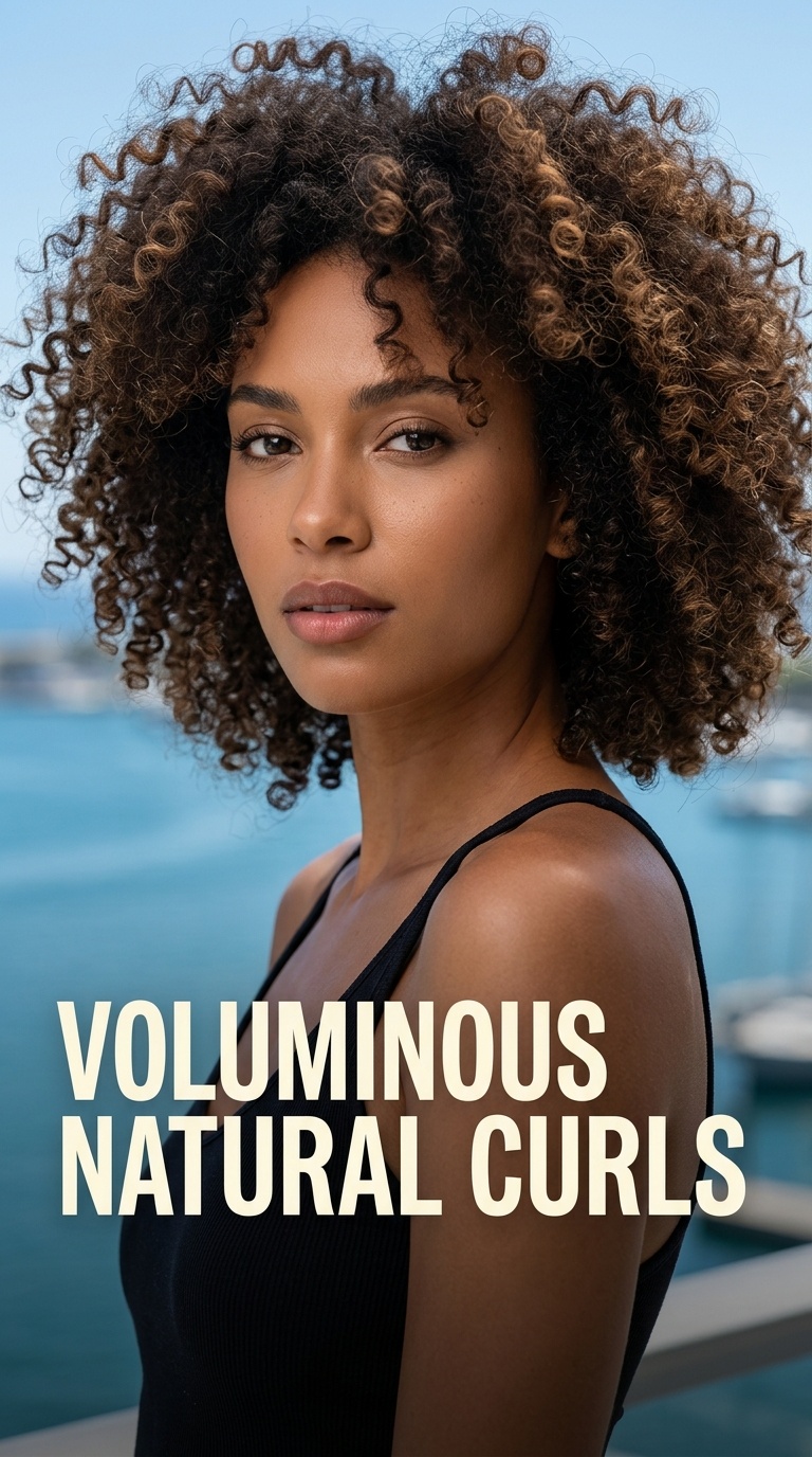 Voluminous Natural Curls