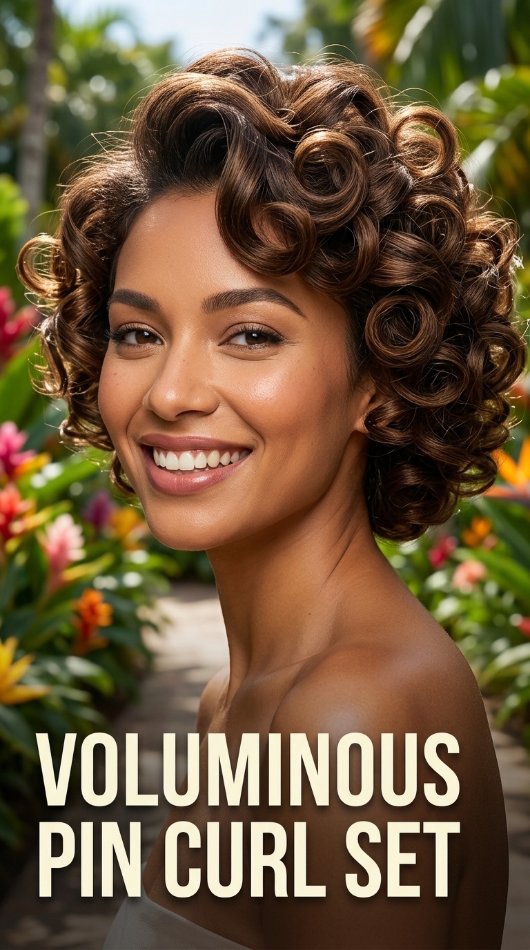 Voluminous Pin Curl Set
