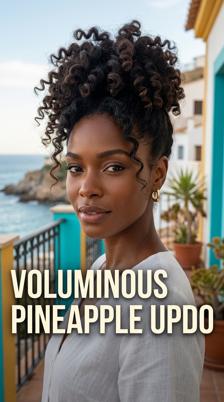 Voluminous Pineapple Updo