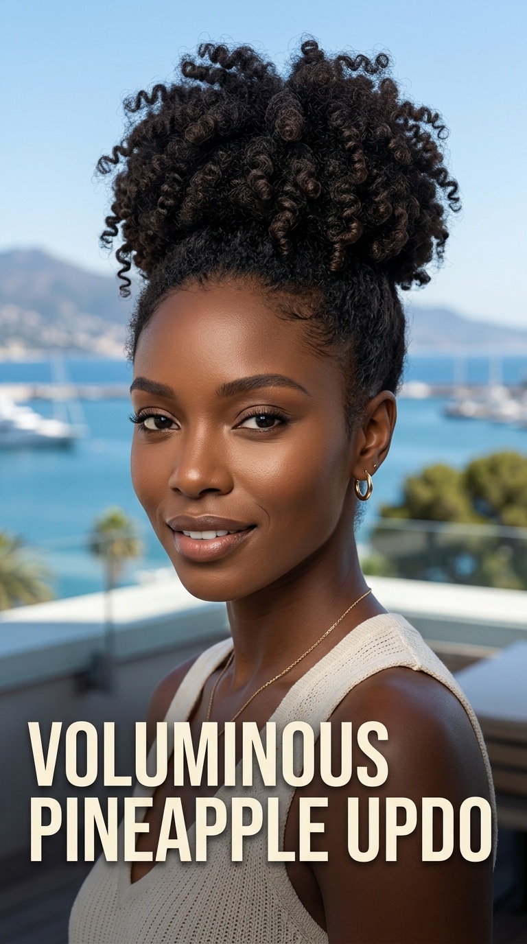 Voluminous Pineapple Updo