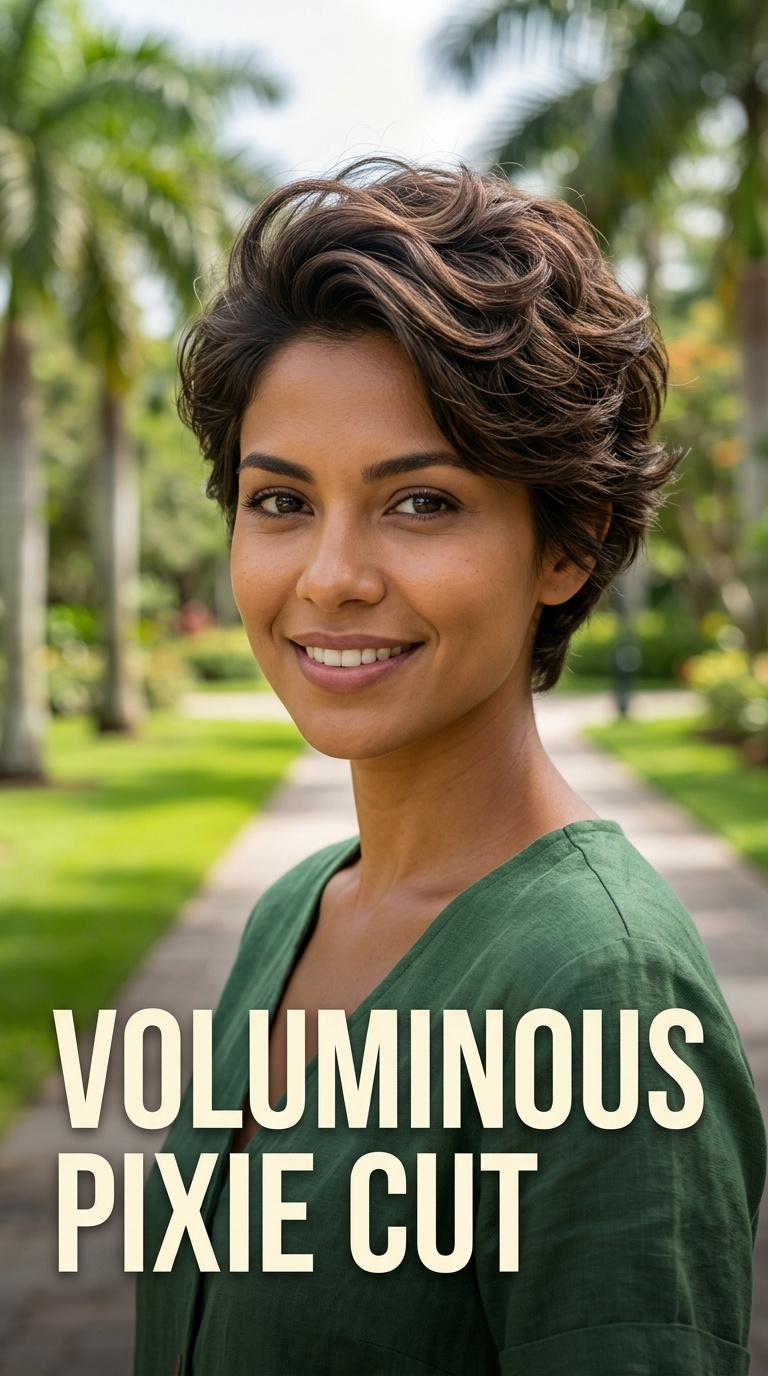 Voluminous Pixie Cut