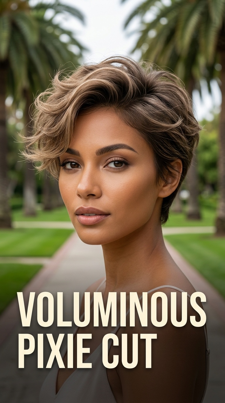 Voluminous Pixie Cut