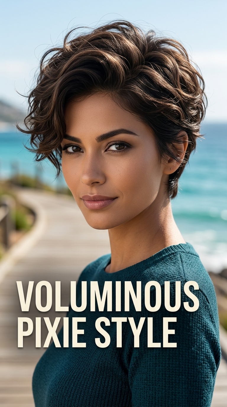Voluminous Pixie Style