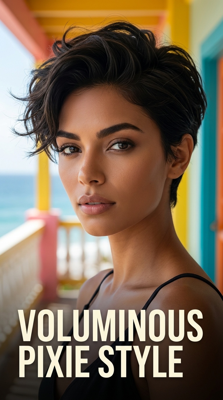 Voluminous Pixie Style