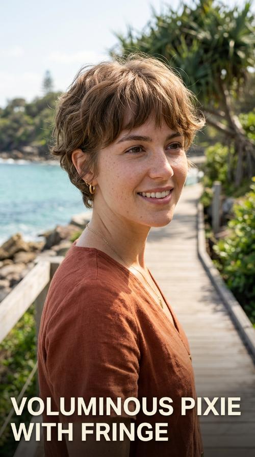 Voluminous Pixie with Fringe