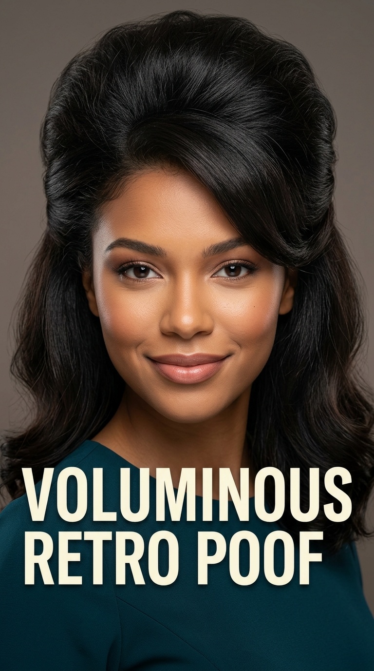 Voluminous Retro Poof