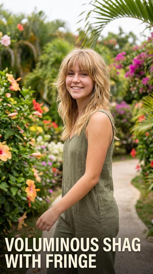 Voluminous Shag with Fringe