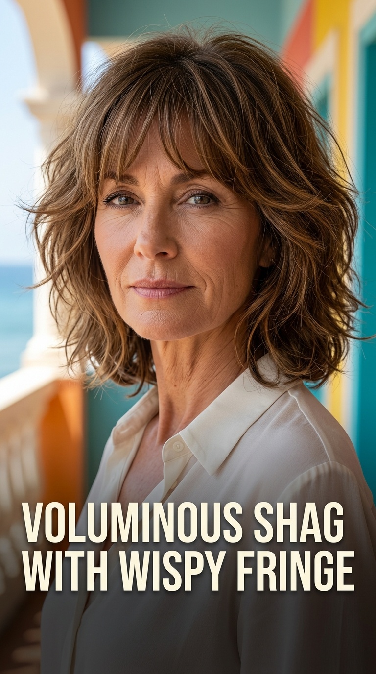Voluminous Shag with Wispy Fringe