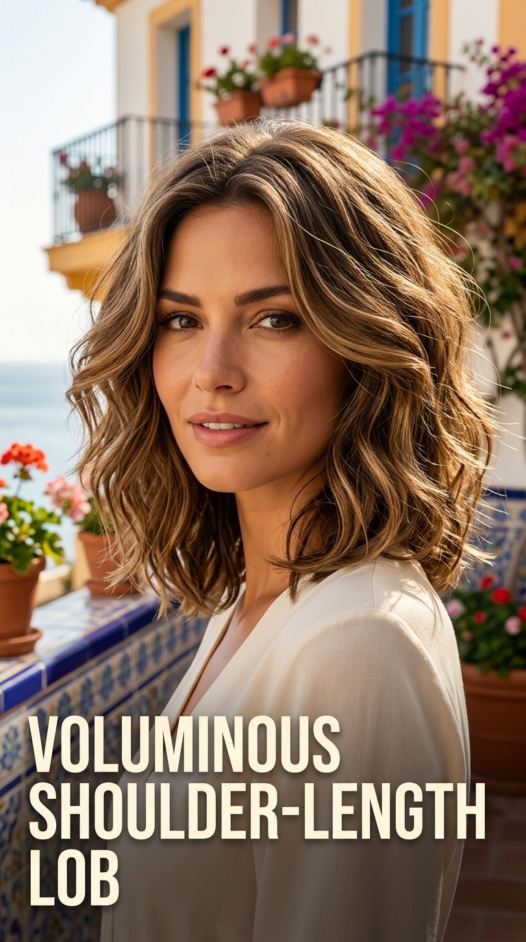 Voluminous Shoulder-Length Lob