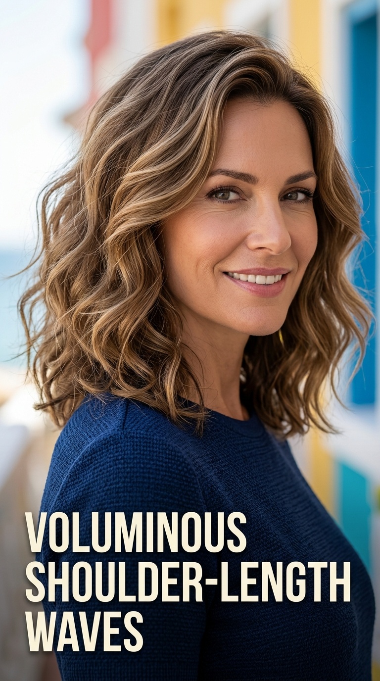 Voluminous Shoulder-Length Waves