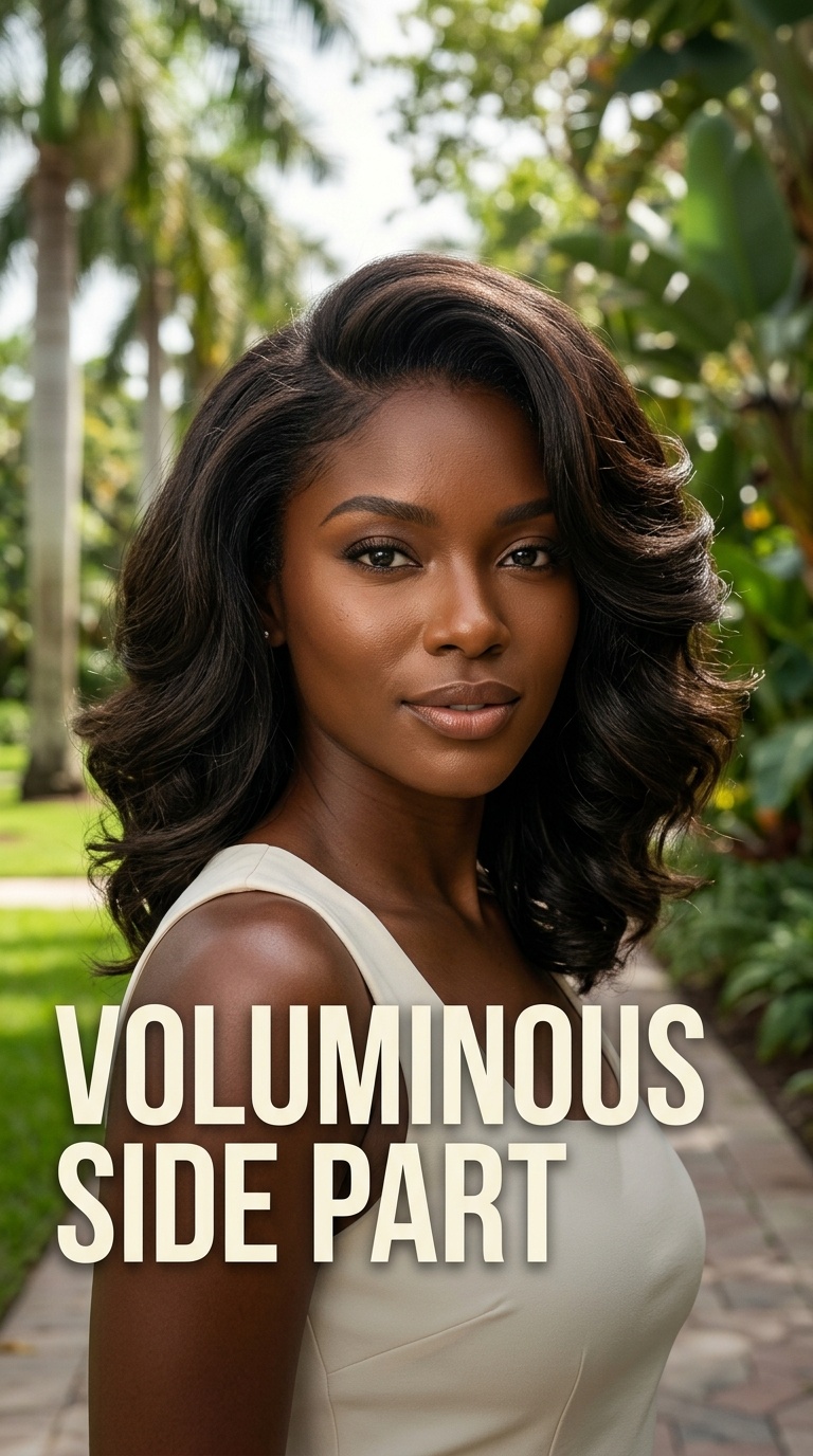 Voluminous Side Part