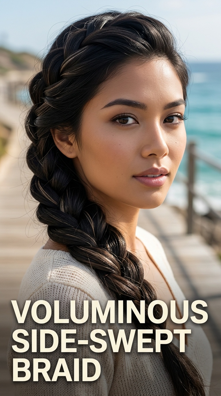 Voluminous Side-Swept Braid