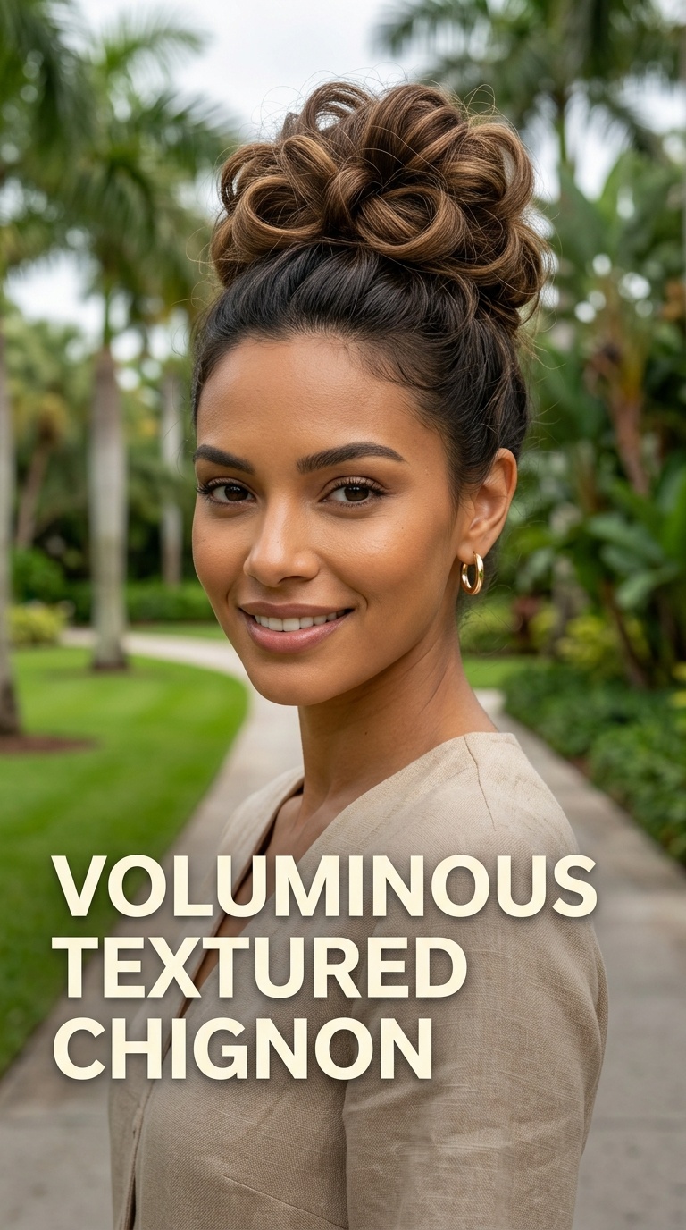 Voluminous Textured Chignon