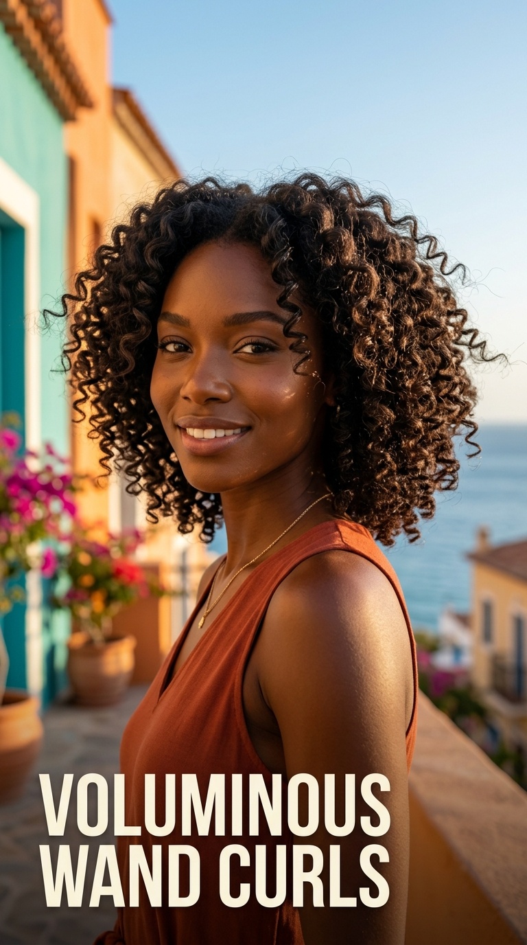 Voluminous Wand Curls
